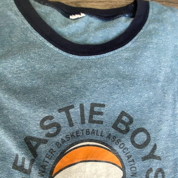 Vintage 90s Beastie Boys ABA Basketball Ringer Tee - Single Stitch - Picture 5 of 5